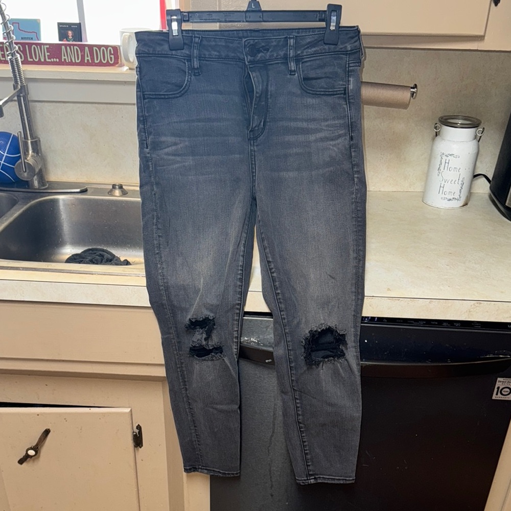 American Eagle Outfitters Gray Skinny Jeans